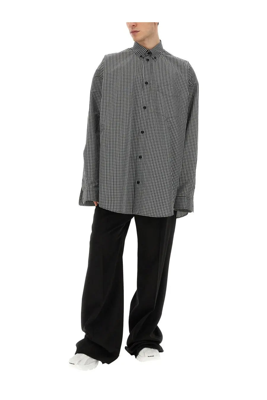 Balenciaga Men's Oversize Fit Shirt Black, view 2