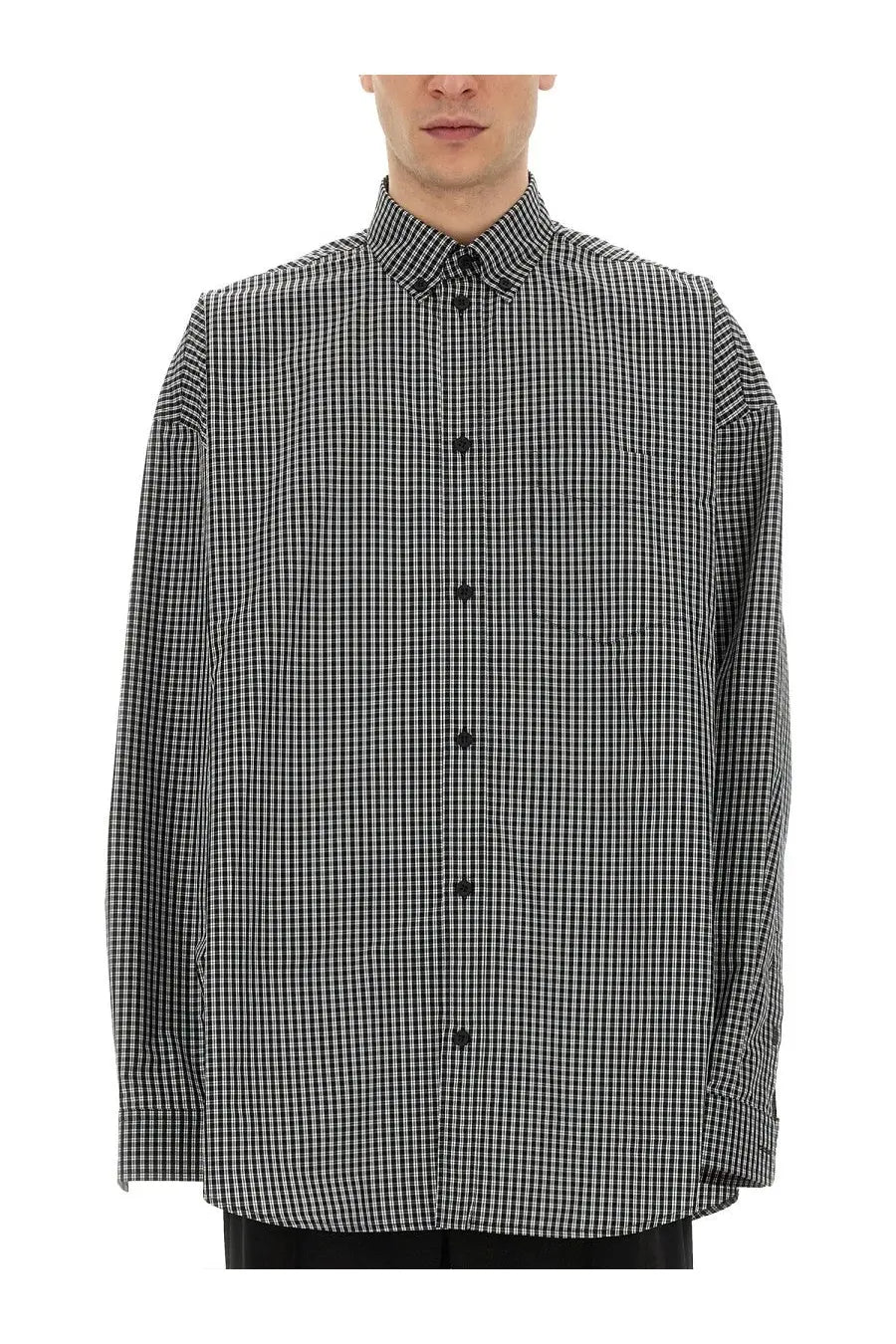 Balenciaga Men's Oversize Fit Shirt Black