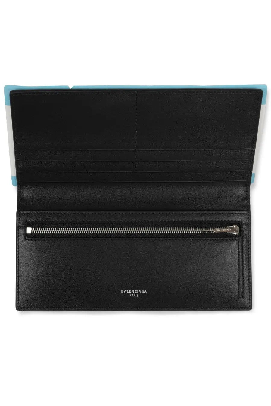Balenciaga Men's Passport Wallet Blue, view 5
