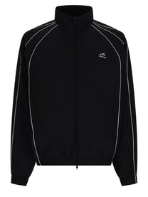 Balenciaga Men's Poplin Cotton Tracksuit Jacket Black