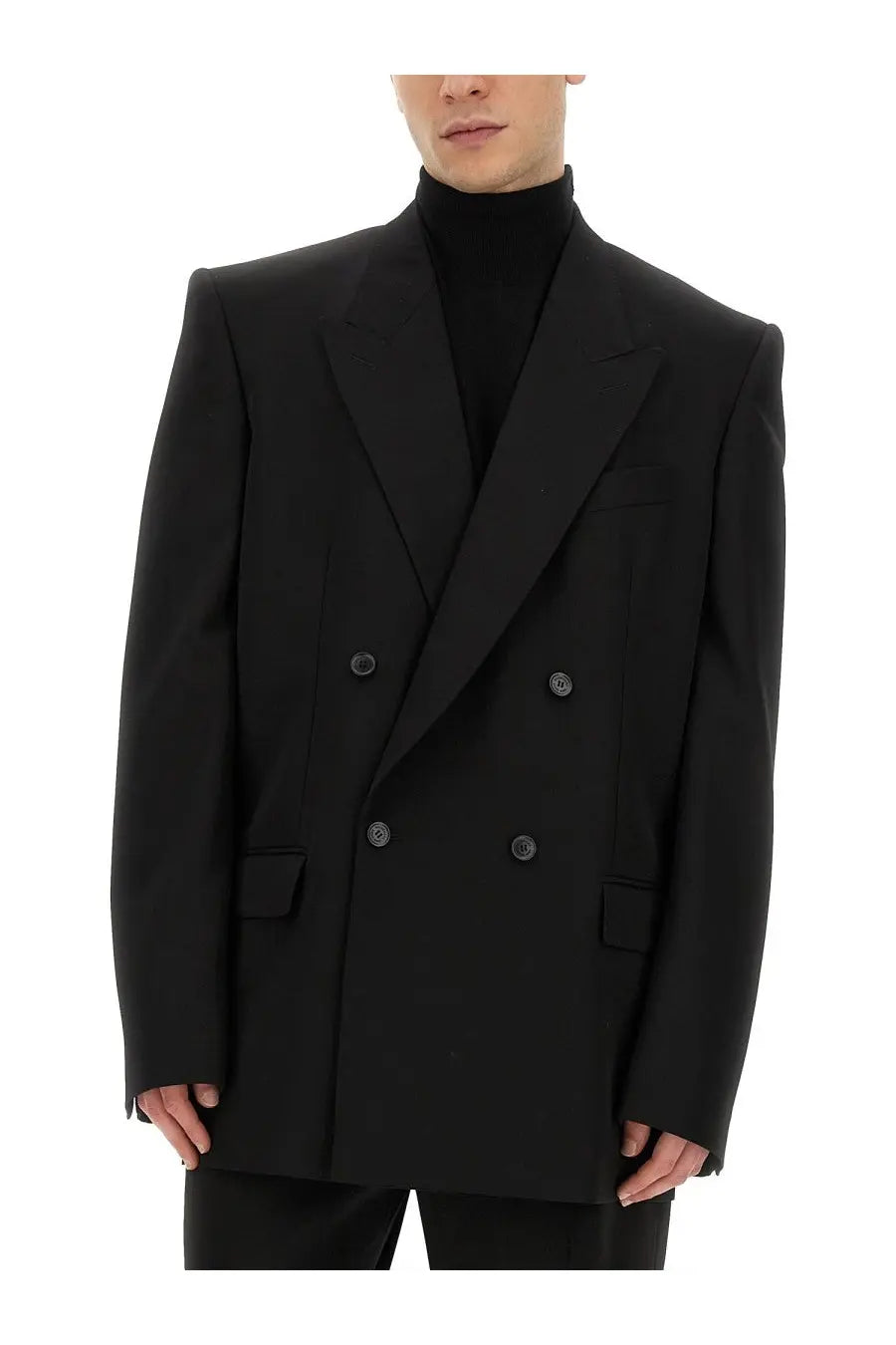 Balenciaga Men's Regular Fit Jacket Black, view 4