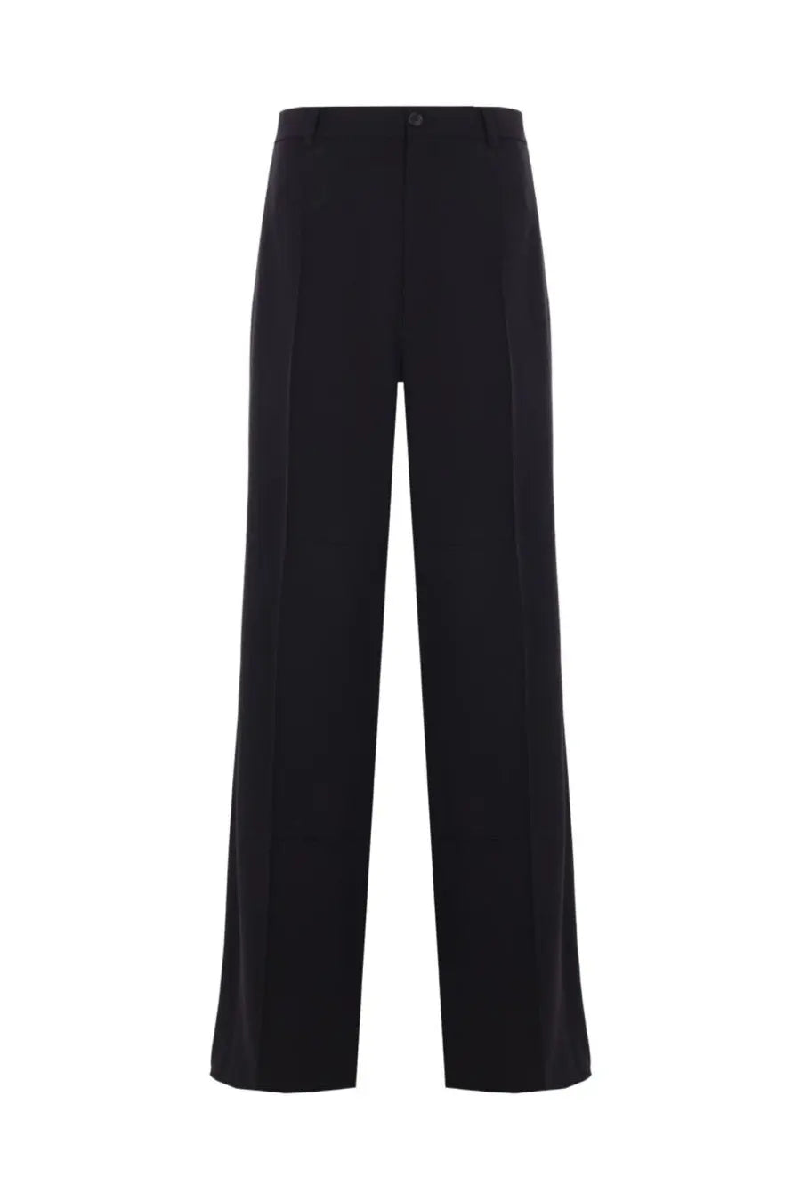 Balenciaga Men's Wool Blend Tailored Pants Black