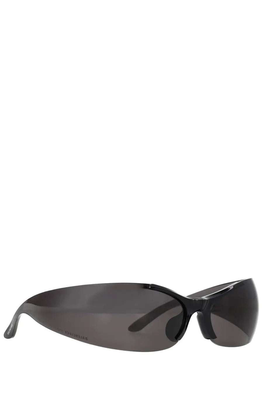 Balenciaga women’s afterhour oval sunglasses black with black acetate frame and dark gray gradient lenses