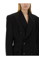 Balenciaga Women's Cinched Jacket Black, view 4