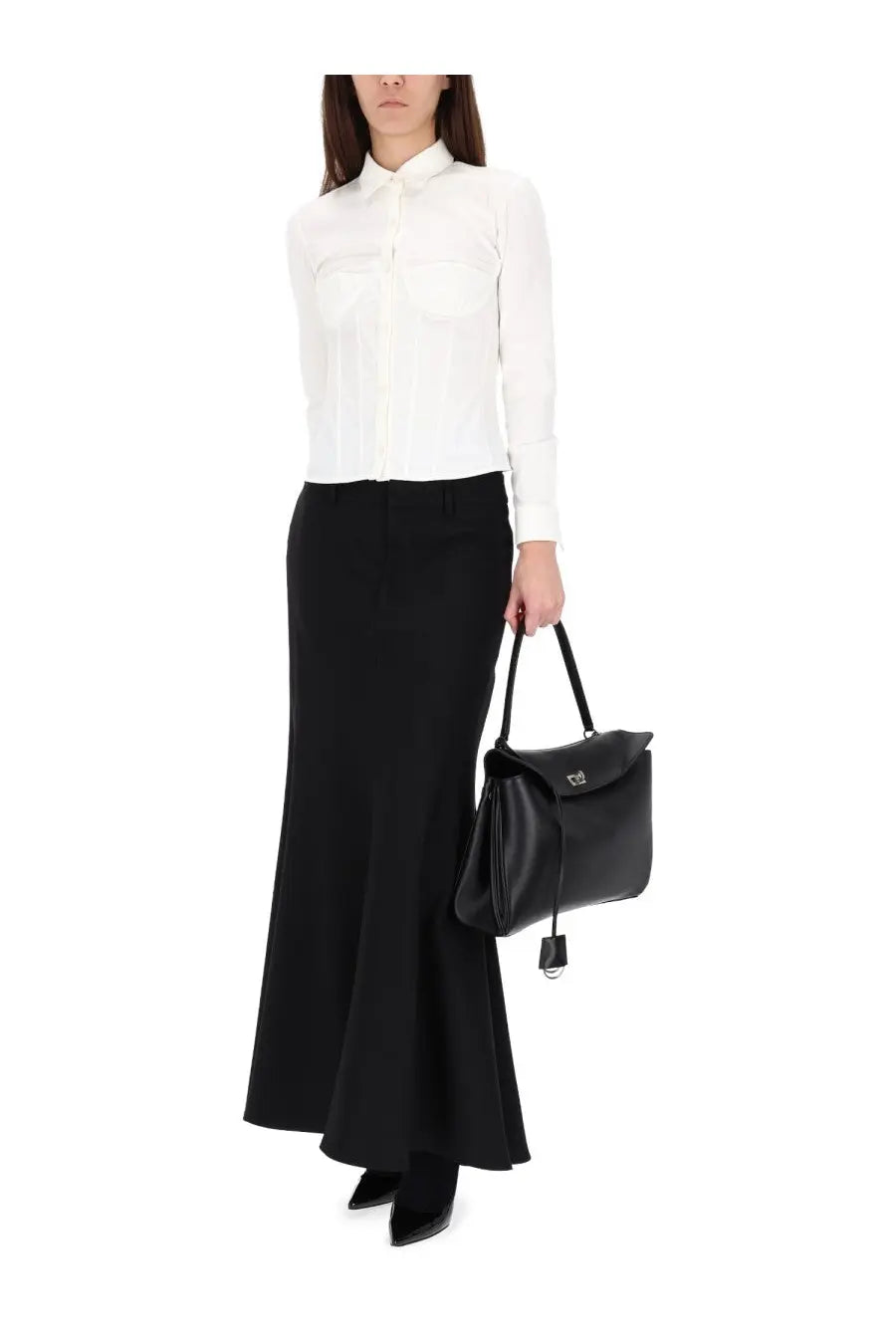 Balenciaga Women's Corset Shirt White, view 2