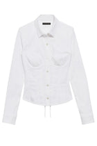 Balenciaga Women's Corset Shirt White