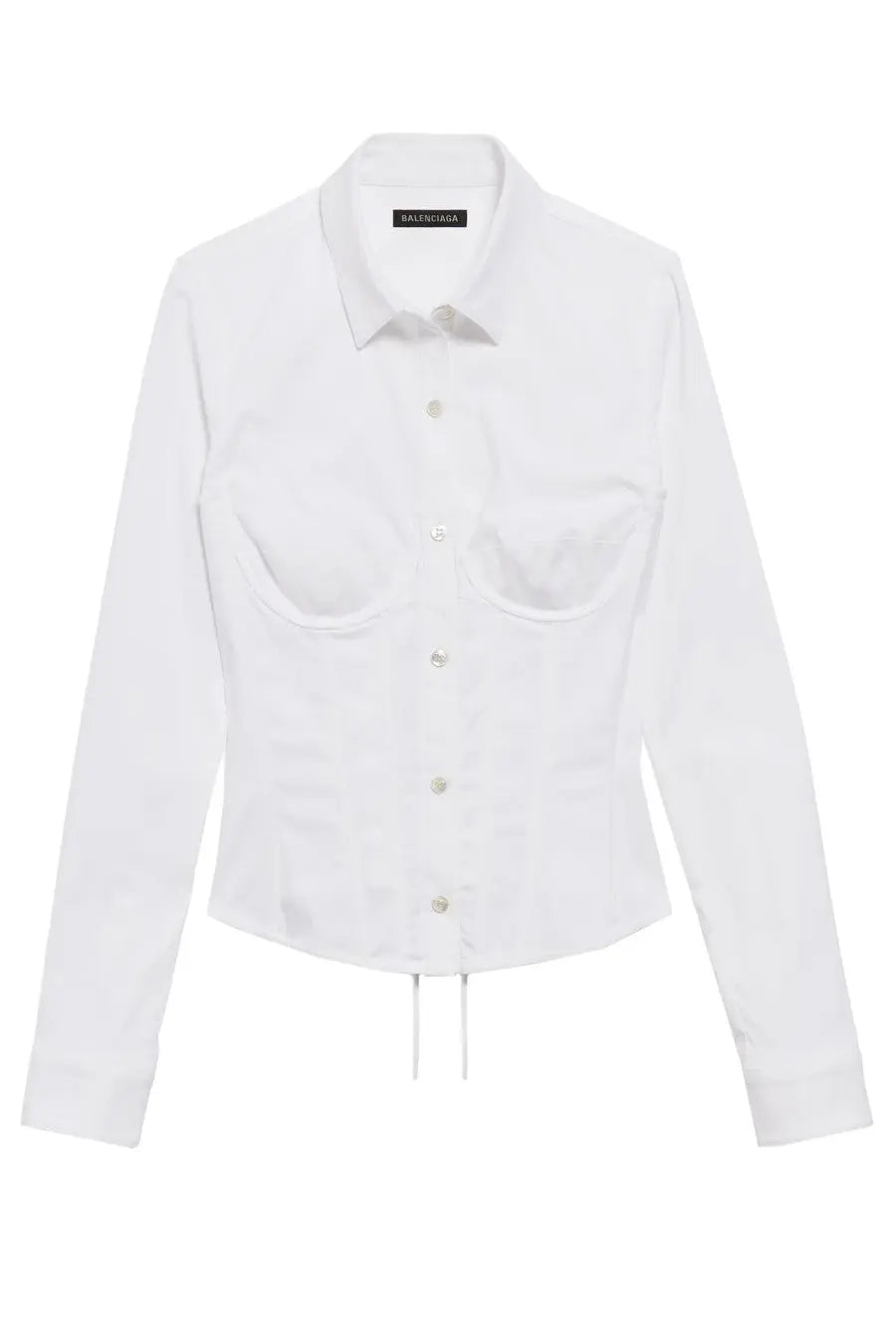 Balenciaga Women's Corset Shirt White
