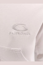Balenciaga Women's Cotton Hooded Sweatshirt White, view 5
