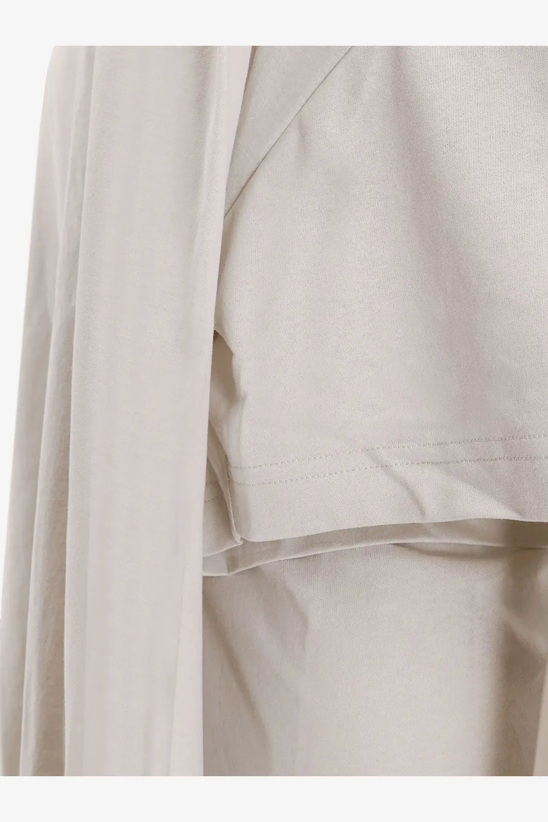 Balenciaga Women's Cotton Jersey Semi Fitted Short Dress White, view 5