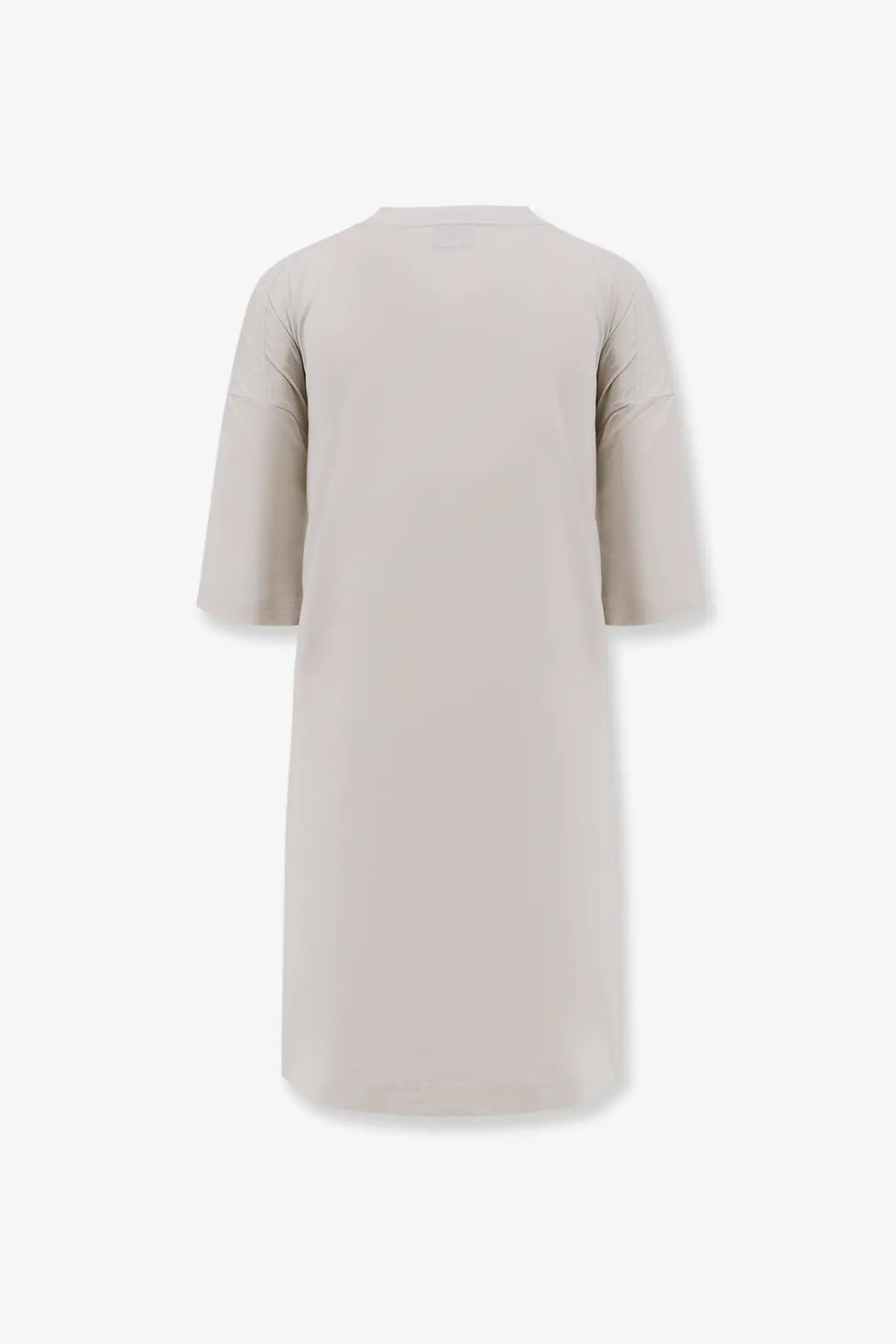 Balenciaga Women's Cotton Jersey Semi Fitted Short Dress White, view 4