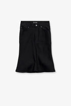 Balenciaga Women's Cotton Midi Skirt Black