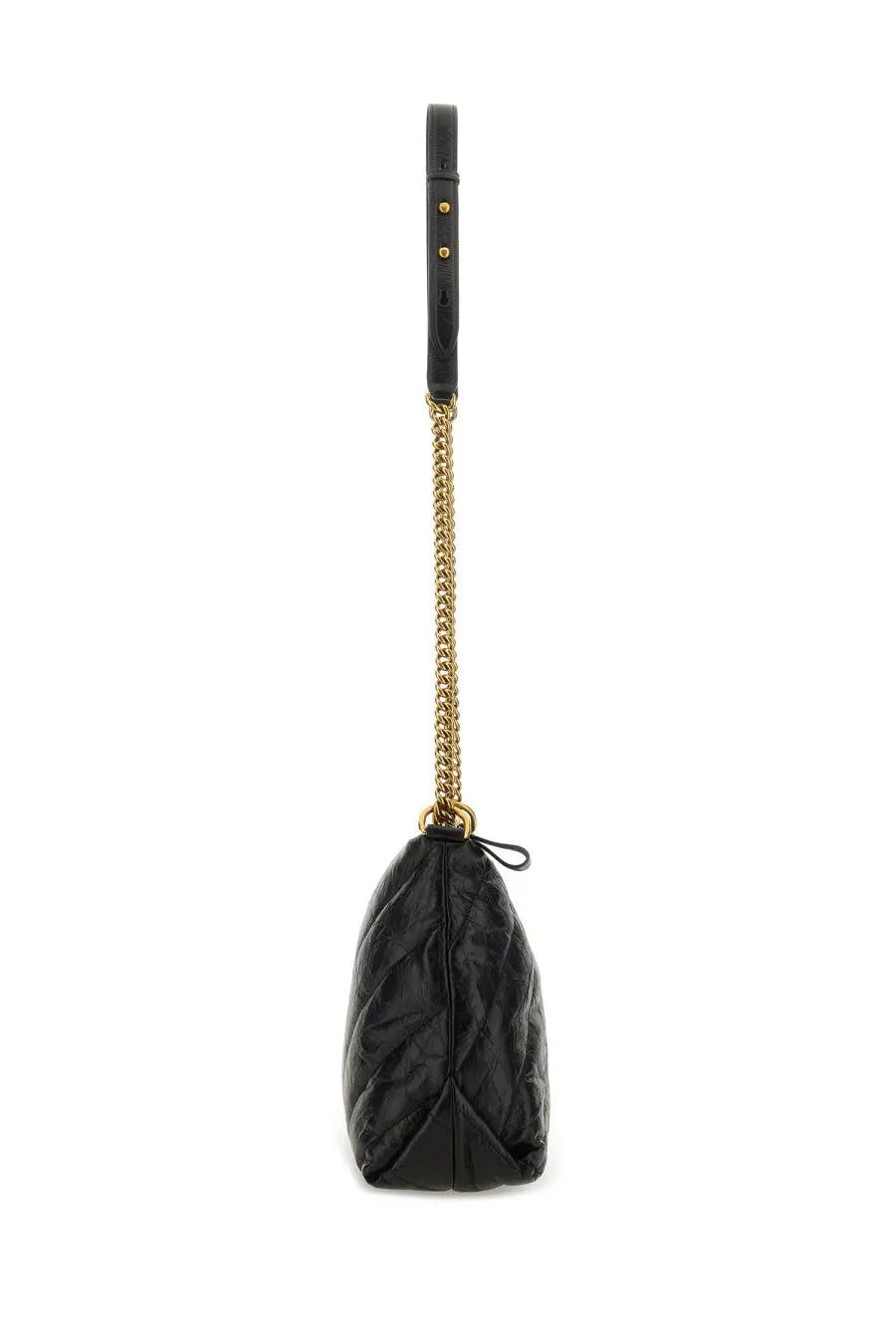 Balenciaga Women's Crush Zipped Hobo Bag Black, view 4