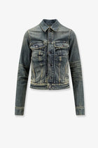 Balenciaga Women's Denim Jacket Blue