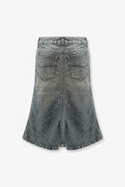 Balenciaga Women's Denim Midi Skirt Blue, view 4