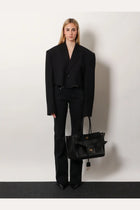 Balenciaga Women's Denim Trousers Black, view 2