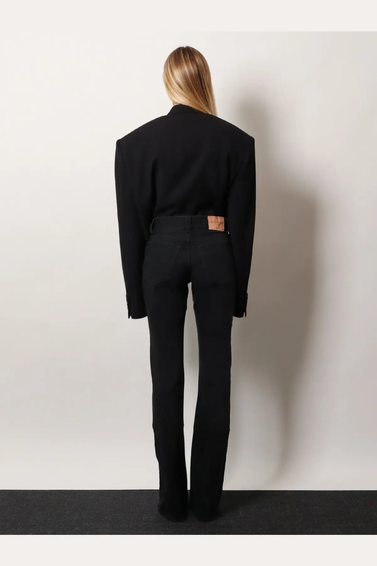 Balenciaga Women's Denim Trousers Black, view 3