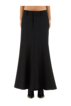 Balenciaga Women's Godet Maxi Skirt Black