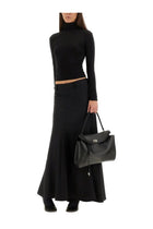 Balenciaga Women's Godet Maxi Skirt Black, view 2