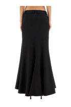 Balenciaga Women's Godet Maxi Skirt Black, view 4