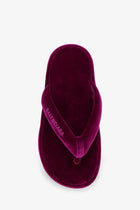 Balenciaga Women's Jet Lag Stretch Velvet Sandals Purple, view 5
