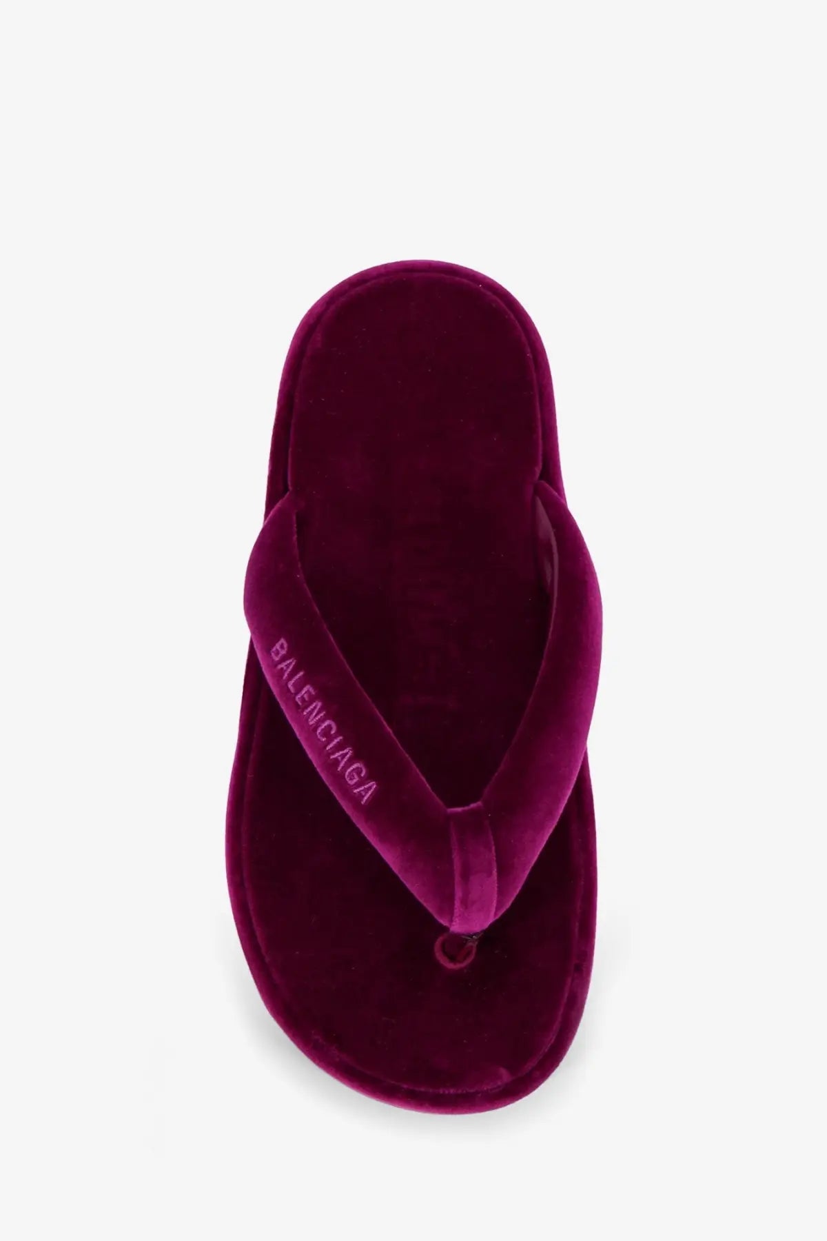 Balenciaga Women's Jet Lag Stretch Velvet Sandals Purple, view 5