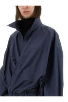 Balenciaga Women's Mini Shirt Style Dress Blue, view 4