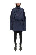 Balenciaga Women's Mini Shirt Style Dress Blue