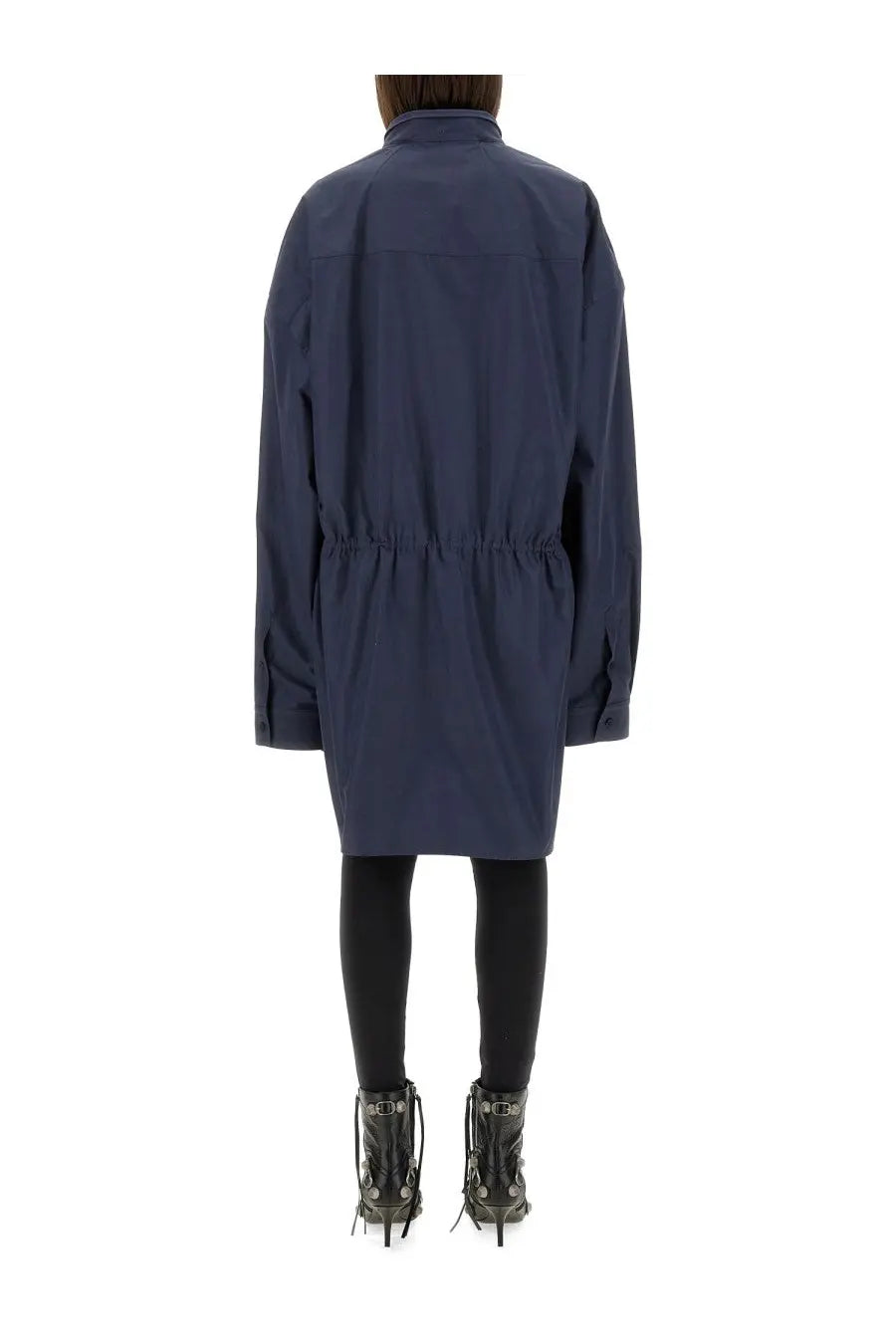 Balenciaga Women's Mini Shirt Style Dress Blue, view 3