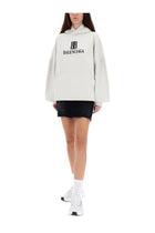 Balenciaga Women's Nano BB Sweatshirt White, view 2
