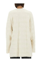 Balenciaga Women's Neck Cardigan White, view 3