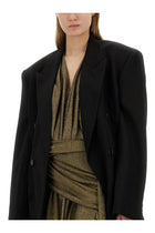 Balenciaga Women's Neck Dress Gold, view 4