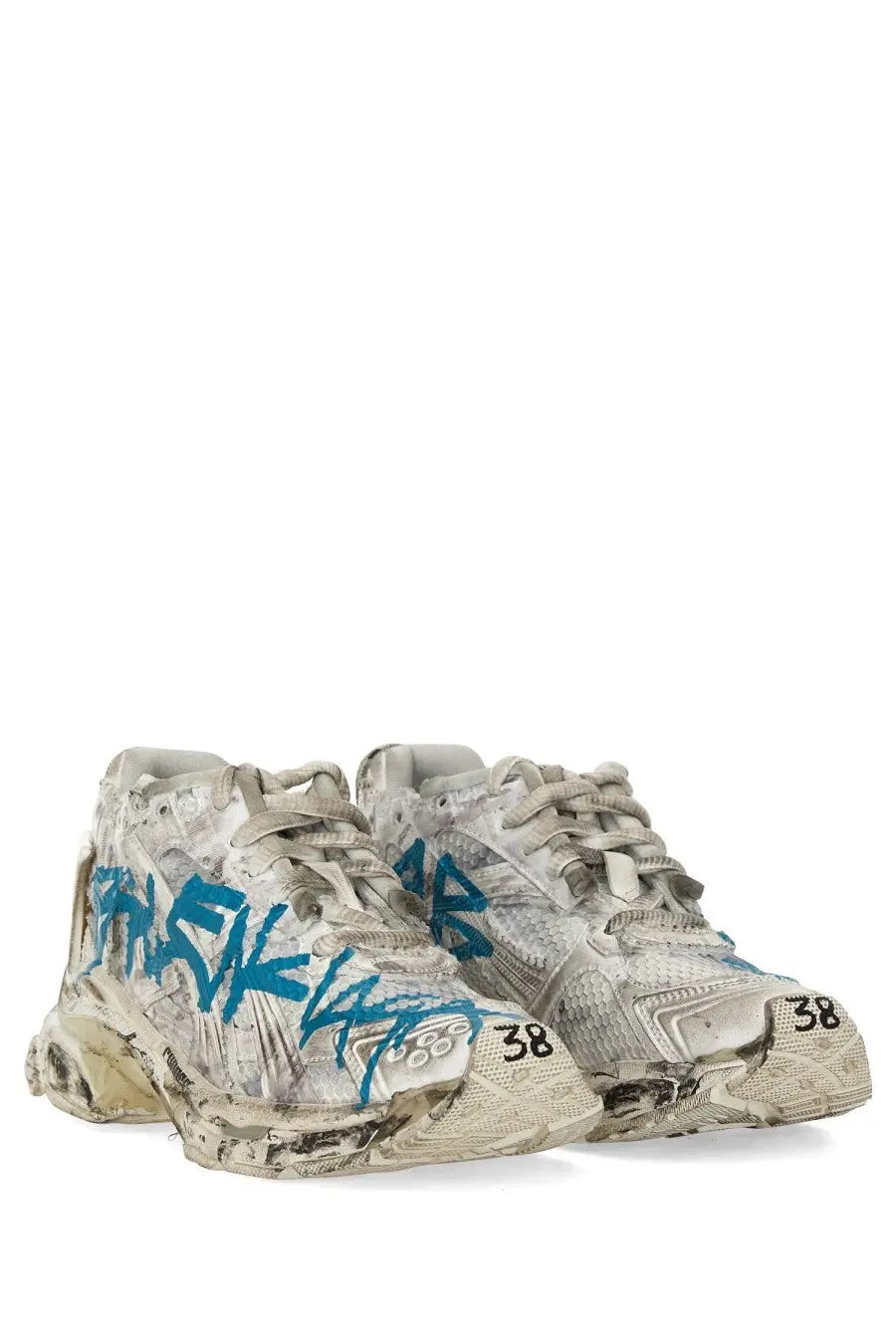 Balenciaga Women's Sneaker Runner White, view 3