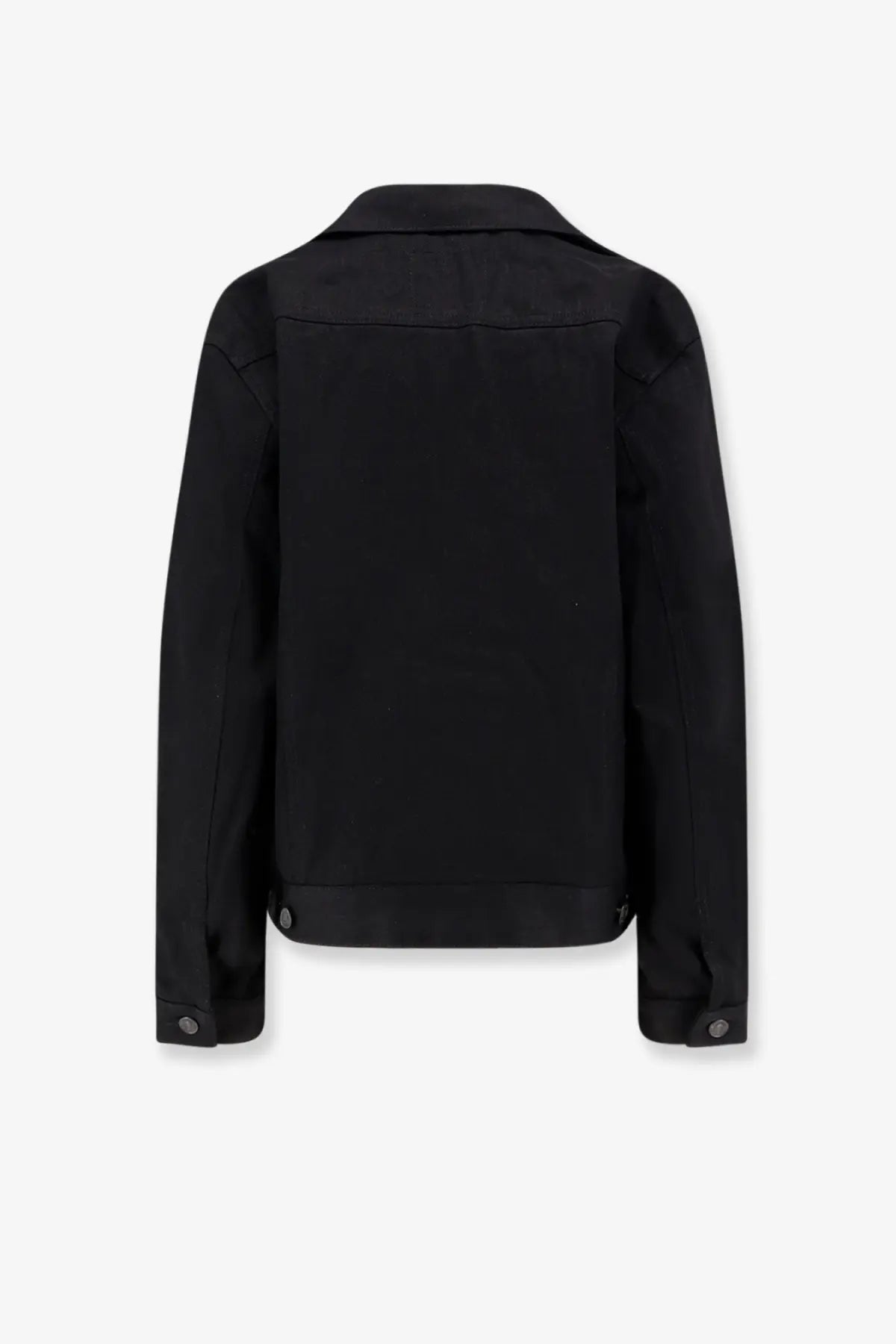 Balenciaga Women's Standing Denim Jacket Black, view 4