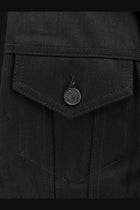 Balenciaga Women's Standing Denim Jacket Black, view 5