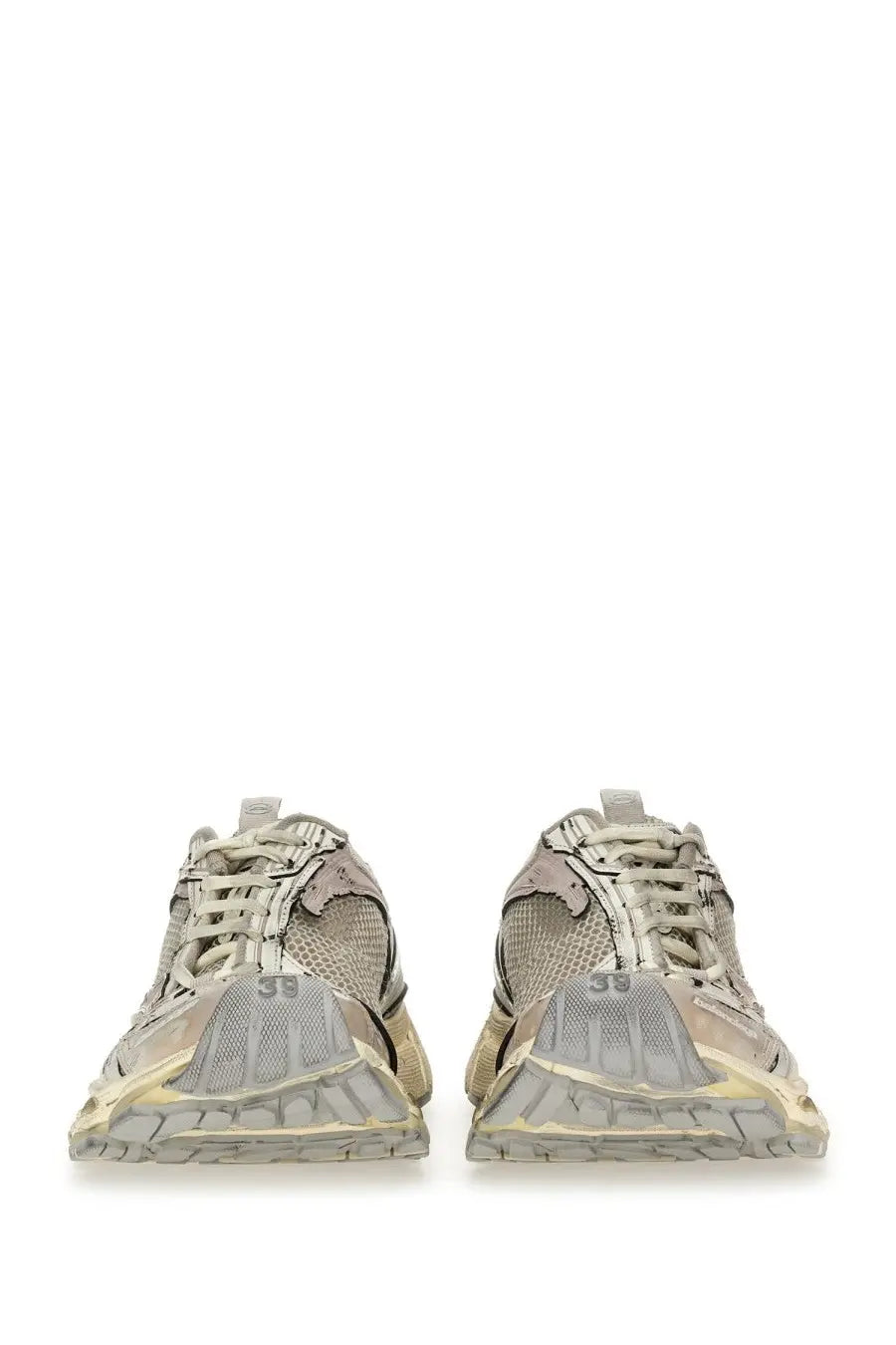 Balenciaga Women's Stapler Sneaker Beige, view 4