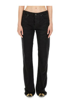 Balenciaga Women's Straight Pants Black