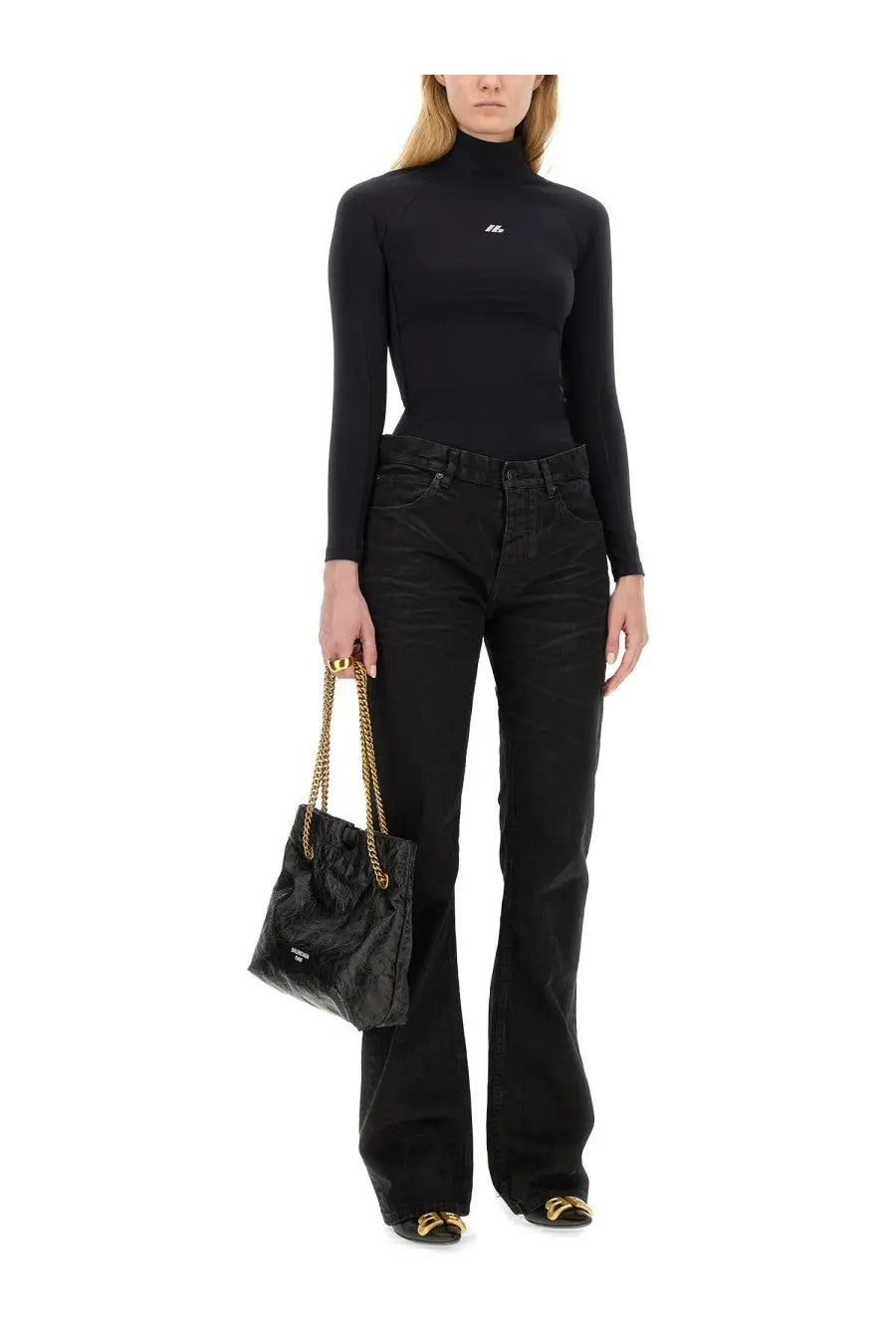 Balenciaga Women's Straight Pants Black, view 2