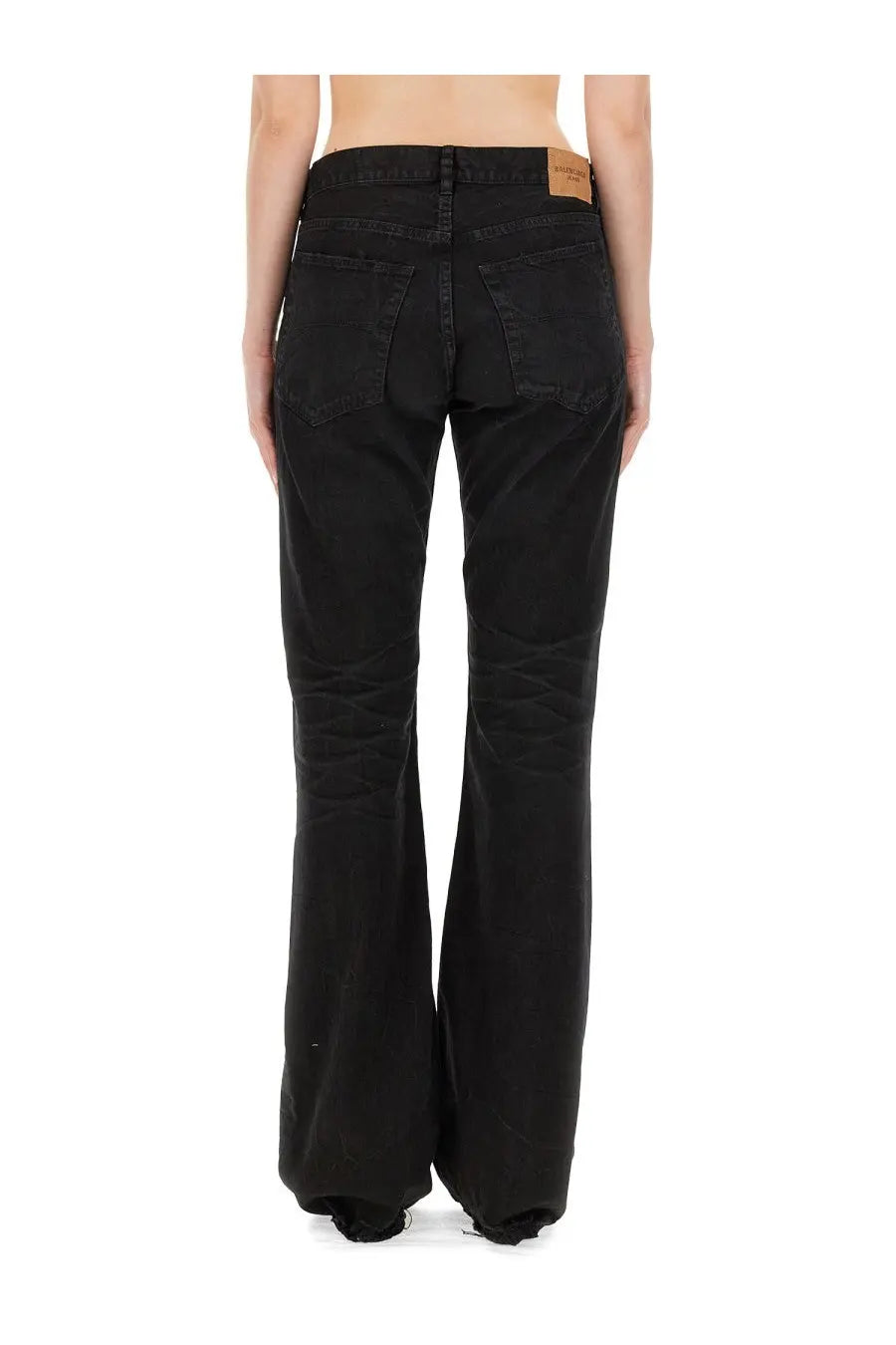 Balenciaga Women's Straight Pants Black, view 3