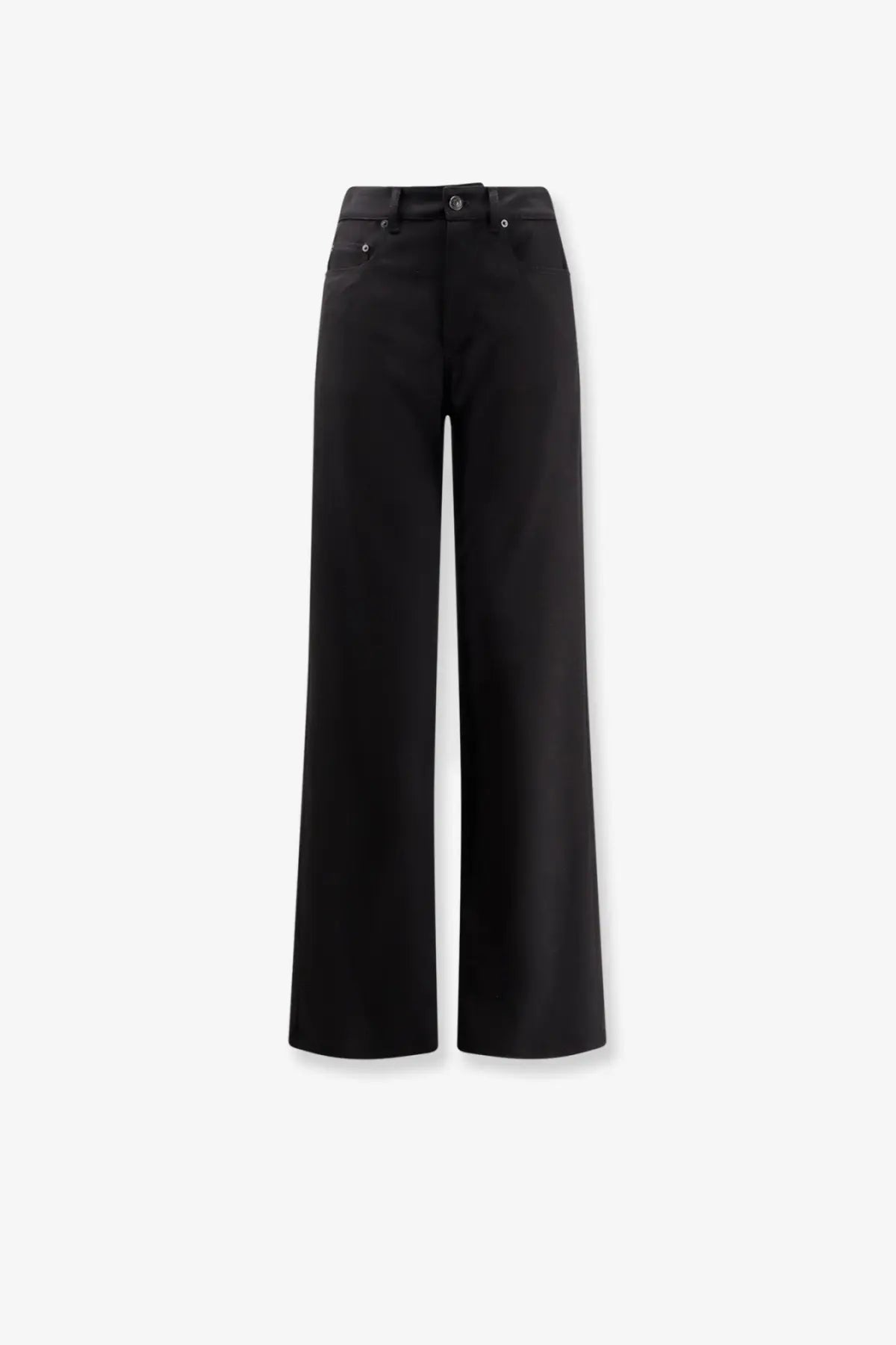 Balenciaga Women's Stretch Wool Trousers Black