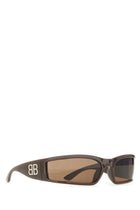 Balenciaga Women's Sunset Rectangle Sunglasses Brown, view 2