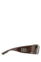Balenciaga Women's Sunset Rectangle Sunglasses Brown, view 3