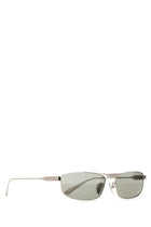 Balenciaga Women's Tag Rectangle Sunglasses Grey, view 2
