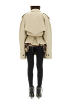 Balenciaga Women's Trench Cropped Beige, view 3