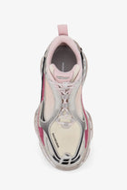 Balenciaga Women's Triple S2 Gandient Sneakers in Mesh and Nylon Purple, view 5