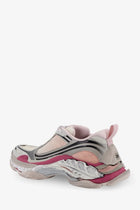 Balenciaga Women's Triple S2 Gandient Sneakers in Mesh and Nylon Purple, view 3