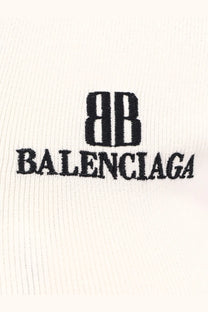 Balenciaga Women's Viscose Blend Sweater Black