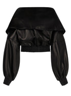 Balenciaga Women's Wallet Jacket with Collar Black, view 2