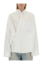 Balenciaga Women's Wrap Shirt White