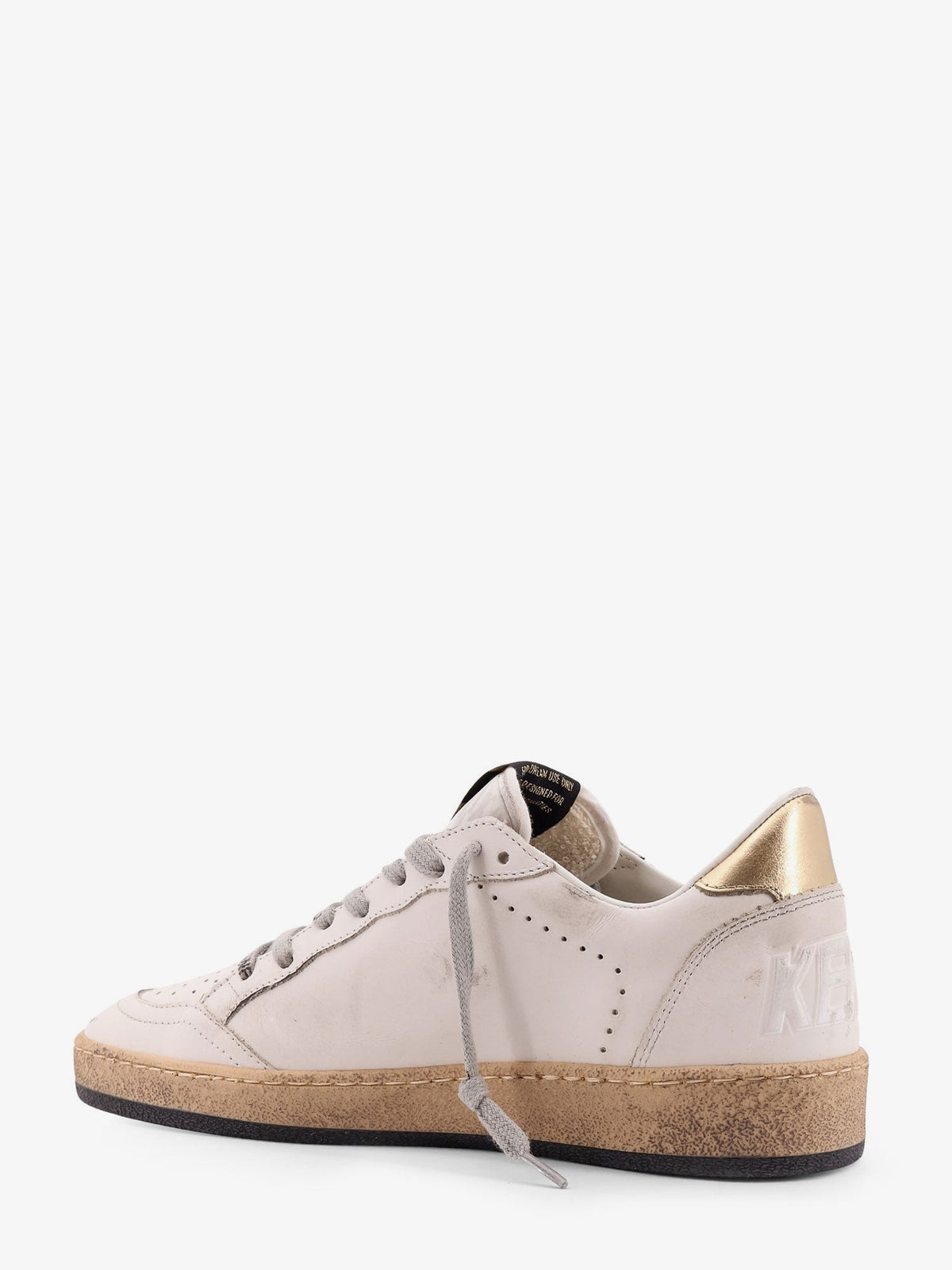 Golden Goose Women's Ball Star Leather Sneakers White, view 3