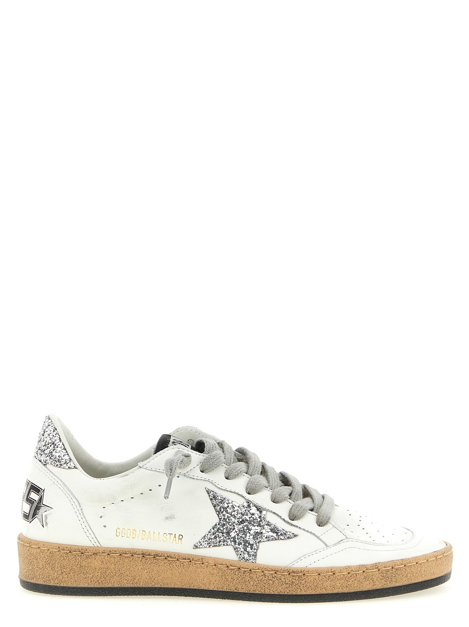 Golden Goose Ball Star Sneakers Silver